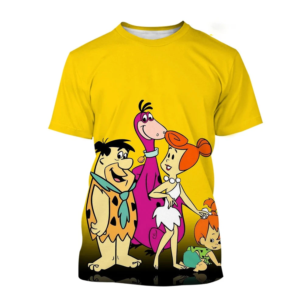 Summer fashion trend novel 3D printed printed T-shirt funny cartoon Harajuku casual comfortable short sleeved T-shirt