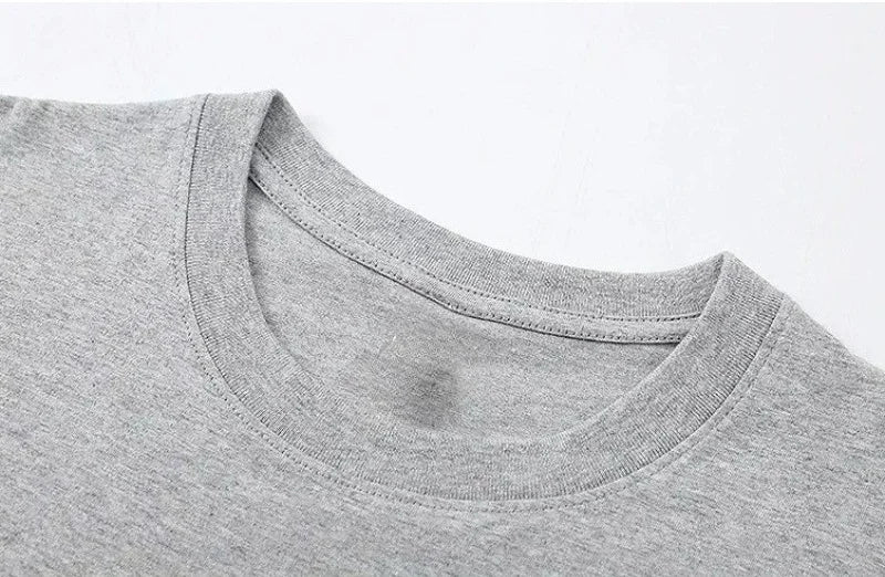 Men's T-Shirt 100% Cotton Oversized Hip Hop Streetwear  Vintage Breathable Fabric Outdoor Fitness Simple Stylish Summer Tops