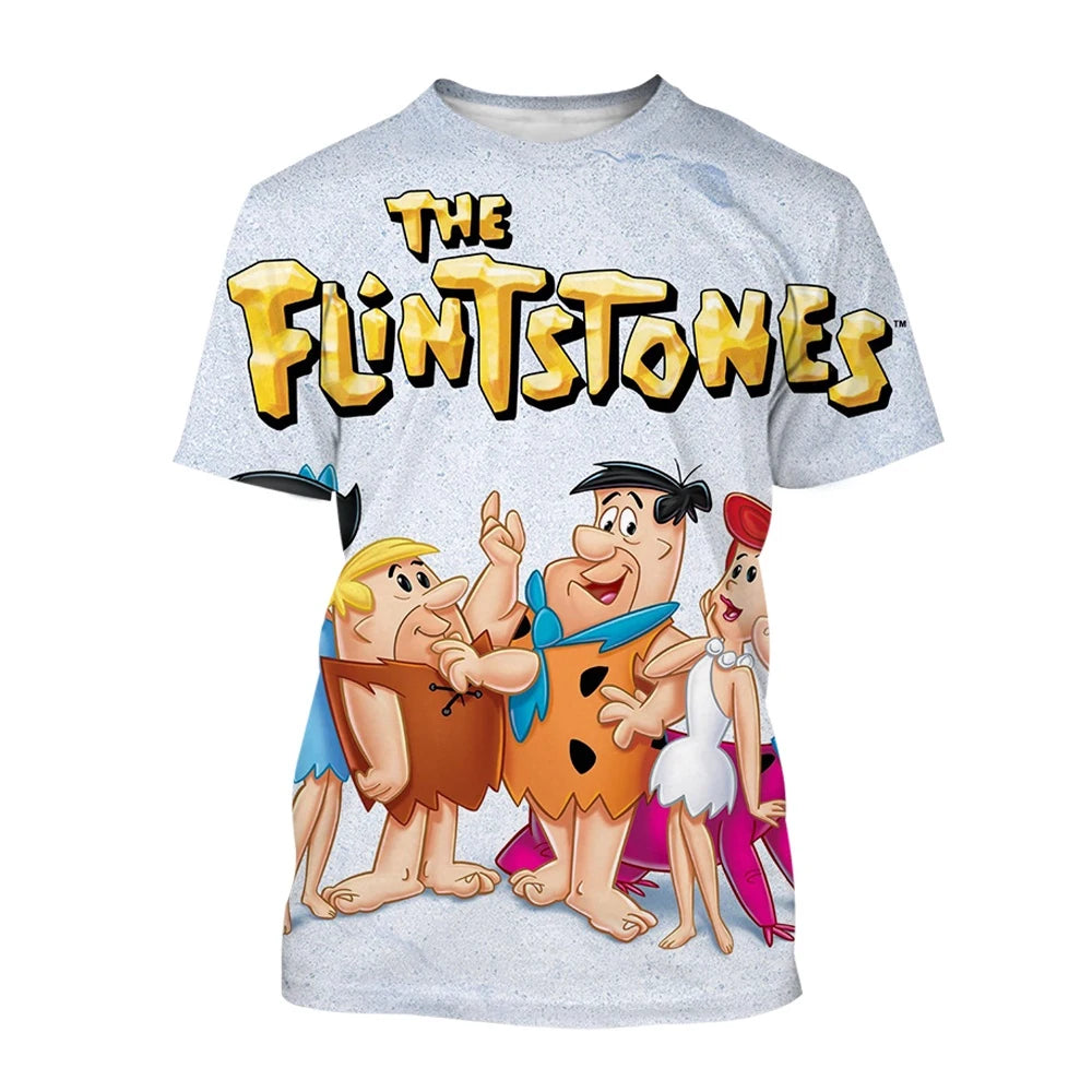 Summer fashion trend novel 3D printed printed T-shirt funny cartoon Harajuku casual comfortable short sleeved T-shirt