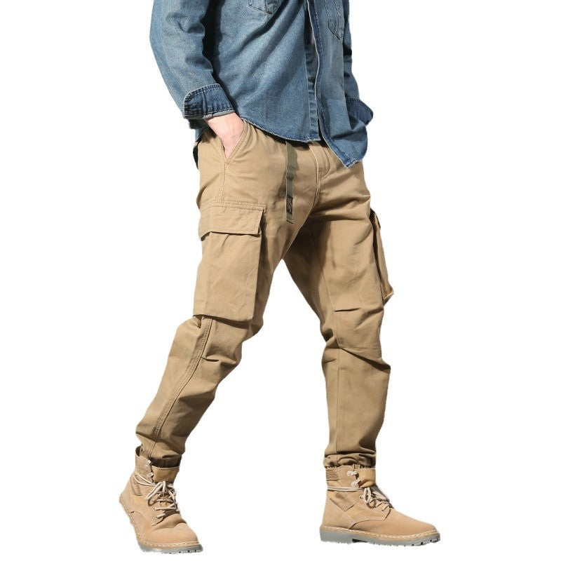 Pantalones Cargo Multibolsillos Americanos de Moda para Hombre