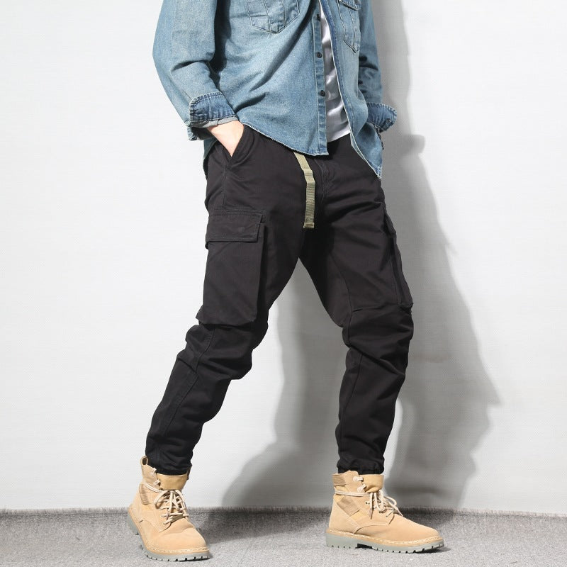 Pantalones Cargo Multibolsillos Americanos de Moda para Hombre