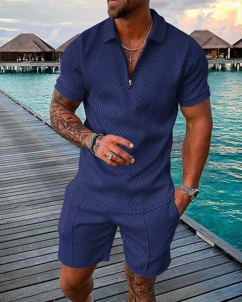 Traje informal de polo para hombre de moda europea y americana