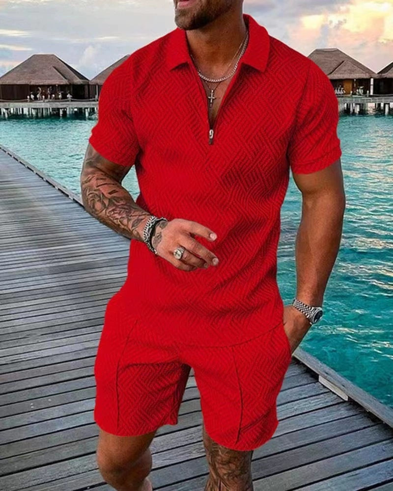 Traje informal de polo para hombre de moda europea y americana
