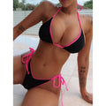 Bikini de mujer con almohadilla para el pecho y parte inferior dividida