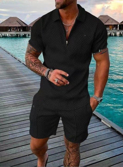 Traje informal de polo para hombre de moda europea y americana