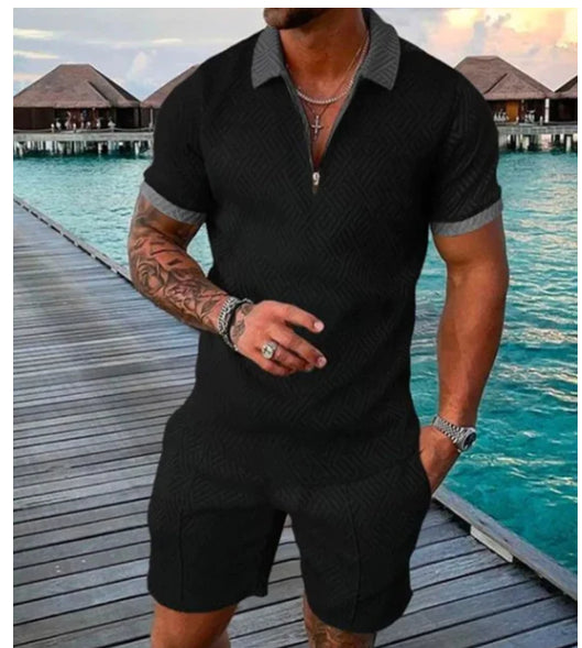 Traje informal de polo para hombre de moda europea y americana