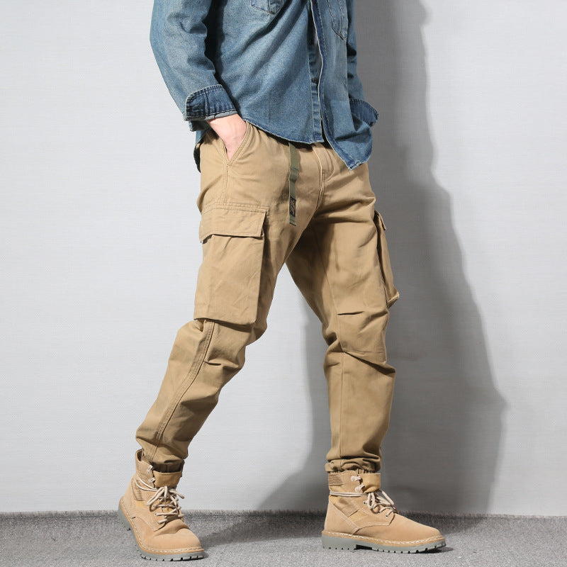 Pantalones Cargo Multibolsillos Americanos de Moda para Hombre