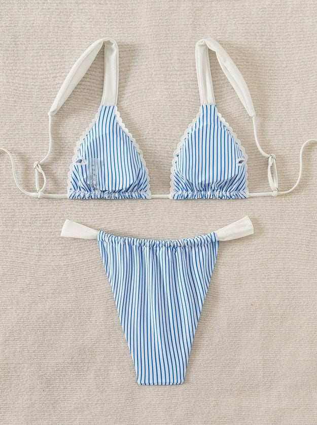 Traje de baño informal de dos piezas para mujer P288-10